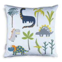 Children's Dinosaur Cushion - Dino Days Blue