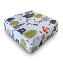 Children's Animal Booster Cushion - Woodland Friends Blue