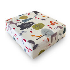 Children's Animal Booster Cushion - Woodland Friends Cream