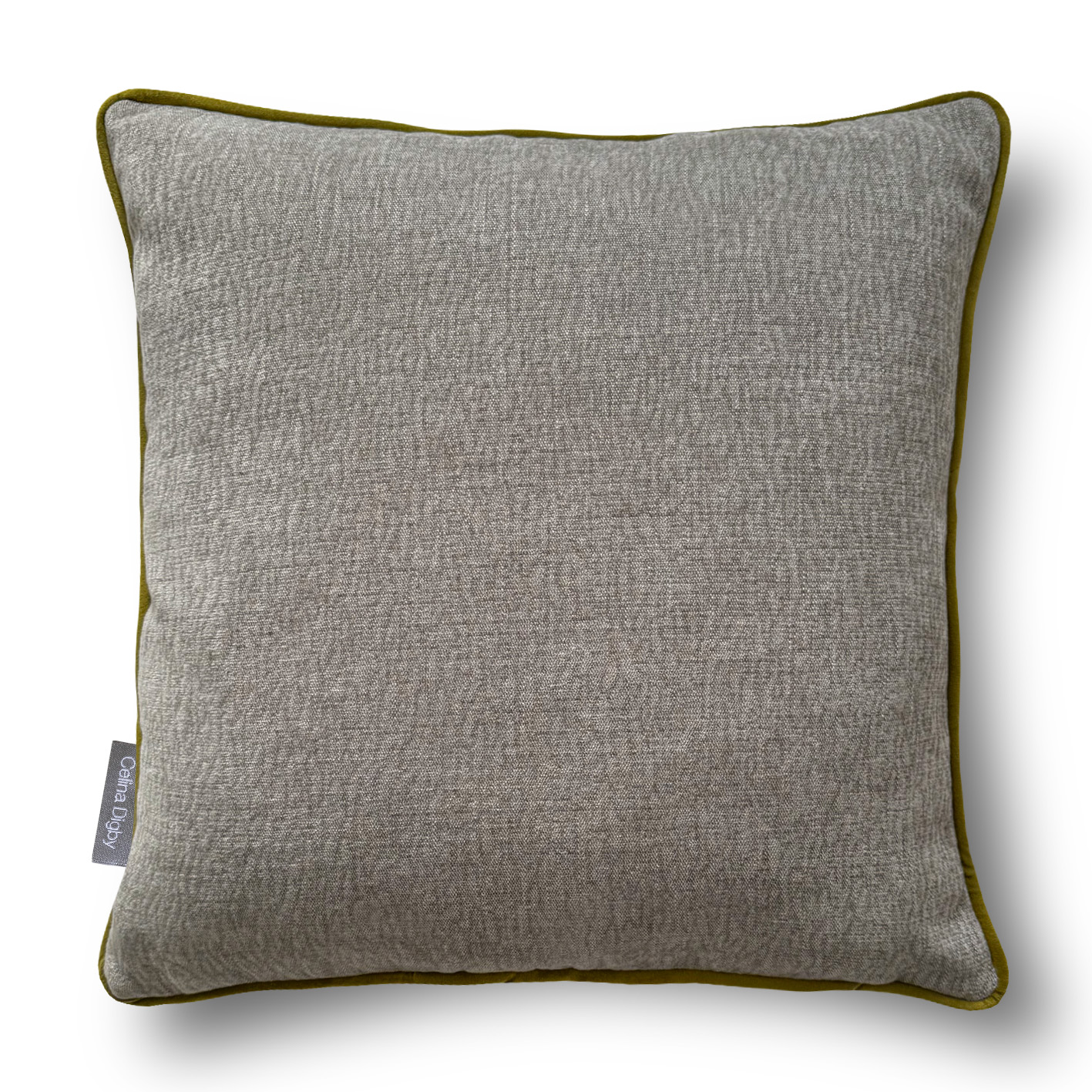 Luxury Soft Brushed Linen-Blend Cushion – Light Grey, in 3 Sizes with Optional Piping